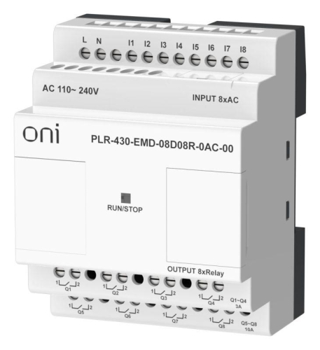 Модуль расширения входов выходов ПЛК 430 8 DI 8 RO 220В AC ONI PLR-430-EMD-08D08R-0AC-00 фото 7