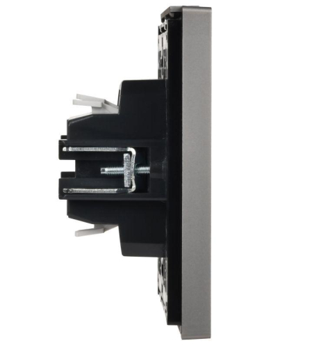 Выключатель 1-кл. FORTE&PIANO 10А FP510 с самовозвратом сталь IEK FP-V14-0-10-1-K46 фото 4