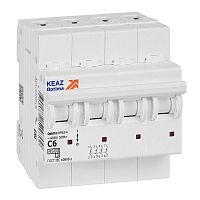 Выключатель автоматический модульный 4п C 6А OptiDin BM63-4C6-4.5-УХЛ3 КЭАЗ 326819