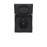 Розетка силовая KANT IP44 2P+E защ. шторки с крышкой черн. уголь DKC 7012013