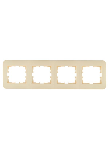 Рамка 4-м ASTI горизонт. крем. LEZARD 7081-0300-149
