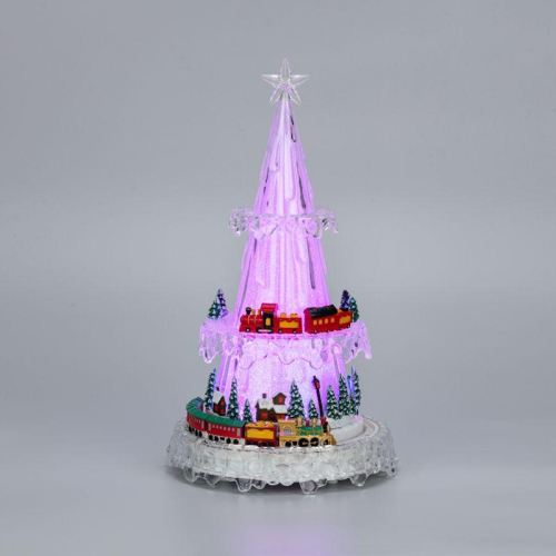 Фигура светодиодная "Новогодний поезд с мелодией" 30.5см RGB на подставке Neon-Night 513-025 фото 9