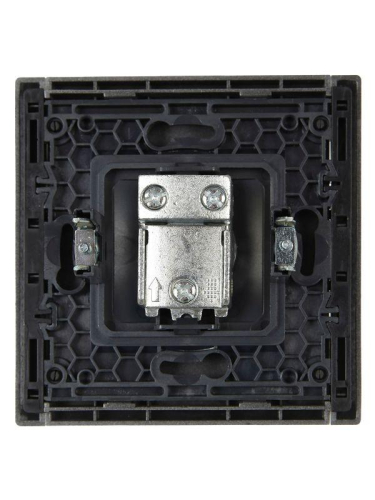 Розетка TV проходная FORTE&PIANO FP529 сталь IEK FP-A10-P-K46 фото 5