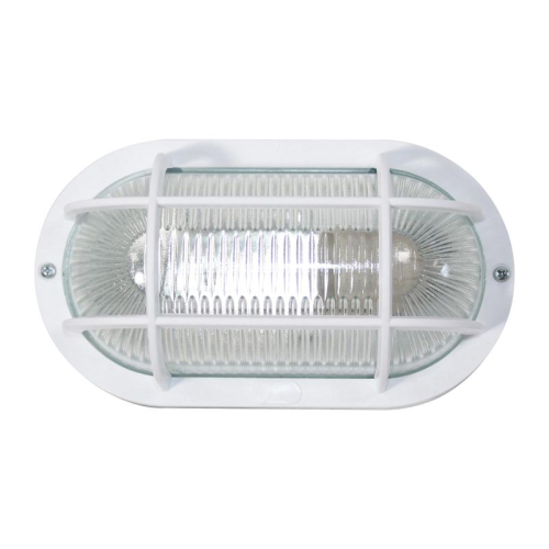 Светильник НБО 23-60-006 "Фарпласт" овал 1х60Вт E27 IP44 корпус с решеткой бел. Элетех 1005500613 фото 3
