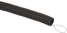 Труба гофрированная d40мм с протяжкой безгалоген. трудногорючая (FRHF) черн. (уп.25м) Эра Б0068910