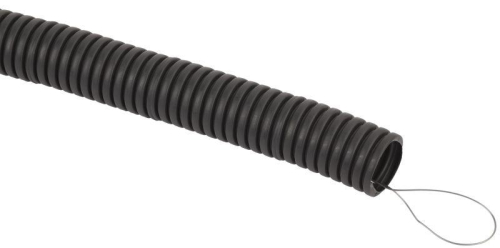 Труба гофрированная d40мм с протяжкой безгалоген. трудногорючая (FRHF) черн. (уп.25м) Эра Б0068910 Труба гофрированная d40мм с протяжкой безгалоген. трудногорючая (FRHF) черн. (уп.25м) Эра Б0068910