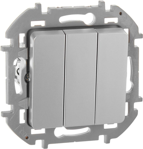 Выключатель 3-кл. Inspiria 10АХ 250В винтов. зажимы алюм. Leg 673542