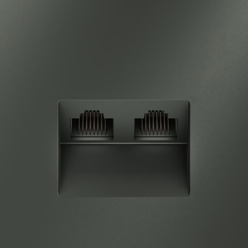 Розетка компьютерная 2-м СП S70 RJ45 + RJ45 кат.6 механизм титан Voltum VLS060206 фото 3 Розетка компьютерная 2-м СП S70 RJ45 + RJ45 кат.6 механизм титан Voltum VLS060206 фото 3