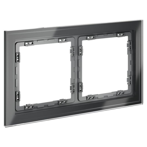 Рамка 2-м S70 стеклян. графит Voltum VLS110207 фото 3 Рамка 2-м S70 стеклян. графит Voltum VLS110207 фото 3