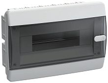 Корпус пластиковый ЩРВ-П-12 IP41 черн. прозр. дверь UNION Compact IEK UIC-KP12-V-12-41-K01