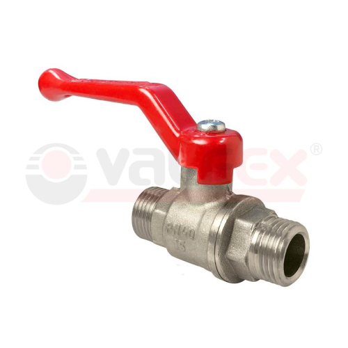 Кран шаровой ручка-рычаг (наружн./наружн.) 1/2дюйм латунь с никелир. покрытием (96/24) VALFEX VF.220.NR1.012 Кран шаровой ручка-рычаг (наружн./наружн.) 1/2дюйм латунь с никелир. покрытием (96/24) VALFEX VF.220.NR1.012