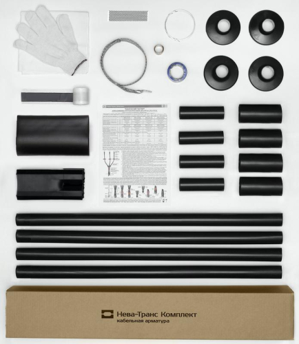 Муфта кабельная концевая наружн. уст. 1кВ 1КНТп-4х(16-25) Нева-Транс Комплект 22020071 Муфта кабельная концевая наружн. уст. 1кВ 1КНТп-4х(16-25) Нева-Транс Комплект 22020071