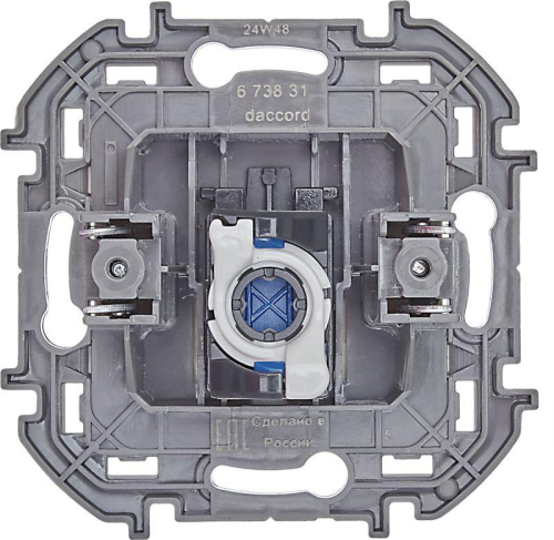 Розетка компьютерная Inspiria RJ45 кат.6 UTP механизм сл. кость IEK 673831 фото 4