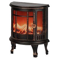 Светильник светодиодный новогодний "Камин Печь" черн. 2хLR14(C) 24х17х33см Эра Б0060487