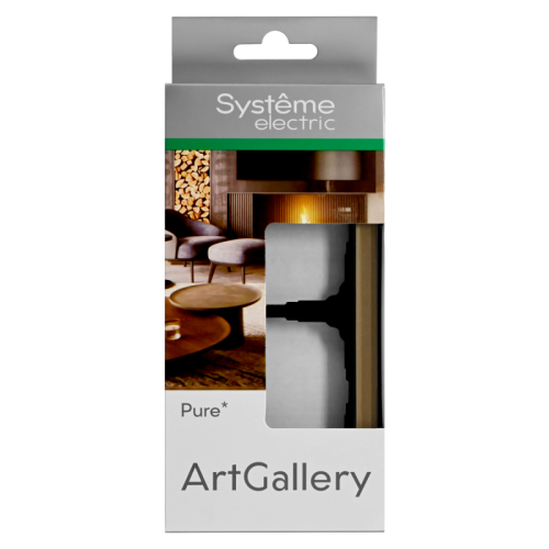 Рамка 2-м ArtGallery Pure органич. стекло шампань SE GAL320502 фото 4