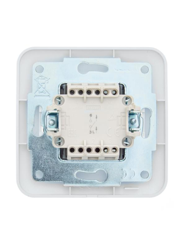 Выключатель 1-кл. 1п СП ASTI 10А IP20 в сборе бел. LEZARD 7081-0202-100 фото 4