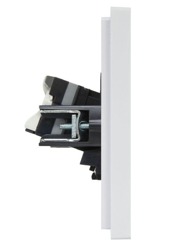 Розетка компьютерная 2-м RJ45 кат.5E FORTE&PIANO FP233 бел. IEK FP-K20-1-K01 фото 4