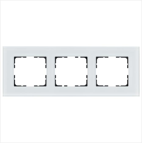 Рамка 3-м G-Glass стекло бел. White Glass Jasmart G1003GW Рамка 3-м G-Glass стекло бел. White Glass Jasmart G1003GW