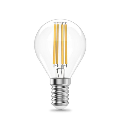 Лампа светодиодная филаментная Filament Elementary 10Вт шар 4100К Е14 670лм GAUSS 52120 фото 7