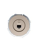 Розетка компьютерная СП OSEN RJ45 кат.6 механизм титан LEZARD 743-3788-140