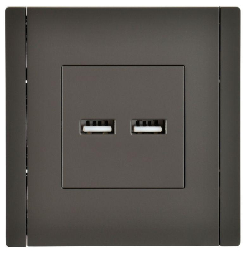 Розетка USB A+A 3.1А FORTE&PIANO FP349 сер. IEK FP-U21-D31-K03 фото 2 Розетка USB A+A 3.1А FORTE&PIANO FP349 сер. IEK FP-U21-D31-K03 фото 2