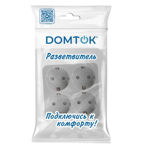 Разветвитель 4-м с заземл. 16А 3500Вт 250В квадрат бел. DОМТОК 2661 фото 5 Разветвитель 4-м с заземл. 16А 3500Вт 250В квадрат бел. DОМТОК 2661 фото 5