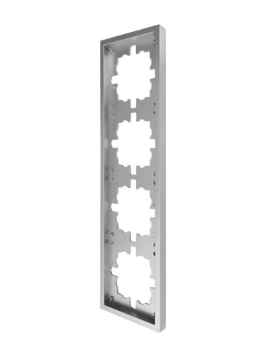 Рамка 4-мест. горизонт. ZIMA сер. матов. LEZARD 704-7400-149 фото 2