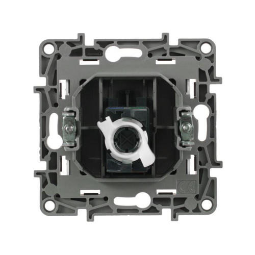 Розетка компьютерная 1-м СП Etika RJ45 кат.5E UTP механизм алюм. IEK 672441 фото 4