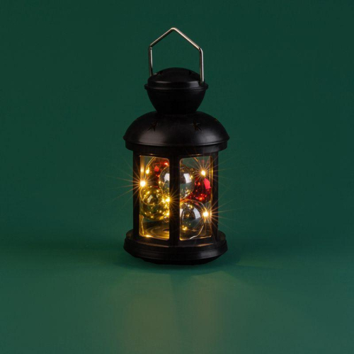 Фонарь декоративный 12х12х20.6см с шариками тепл. бел. корпус черн. Neon-Night 513-061 фото 9 Фонарь декоративный 12х12х20.6см с шариками тепл. бел. корпус черн. Neon-Night 513-061 фото 9