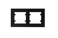 Рамка двойная горизонтальная Karea черн. Makel 56054702