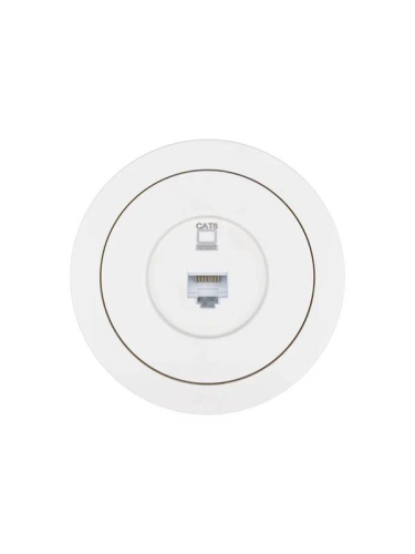 Розетка компьютерная СП OSEN RJ45 кат.6 механизм бел. LEZARD 743-0288-140 фото 3