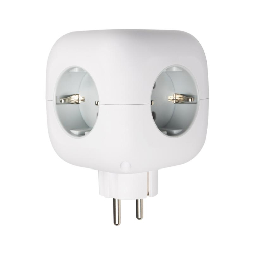 Разветвитель 3-м с заземл. 2хUSB type-A + 1х type-C AC-3UGS-wh с выкл. бел. JazzWay 5060630 фото 2