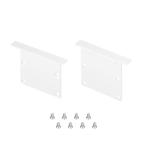 Заглушка LINIA49-F-S WHITE глухая металл (комплект) Arlight 041882 Заглушка LINIA49-F-S WHITE глухая металл (комплект) Arlight 041882