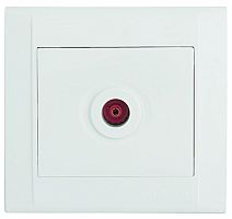 Розетка телевизионная проходная Defne бел. Makel 42001007