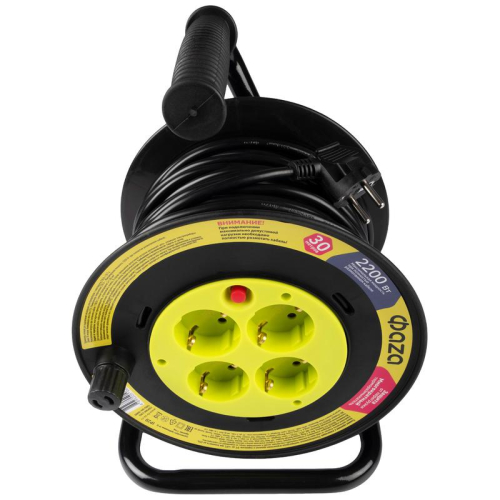 Удлинитель на катушке 4х30м с с заземл. CRG-04-3000 ФАZА 5063808 фото 7