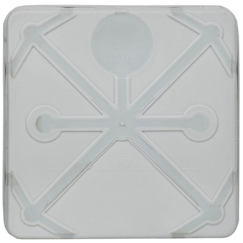 Коробка распаячная ОП КМ42455 100х100х50мм IP67 8 вводов сер. IEK UKO21-100-100-050-K41-66 фото 3