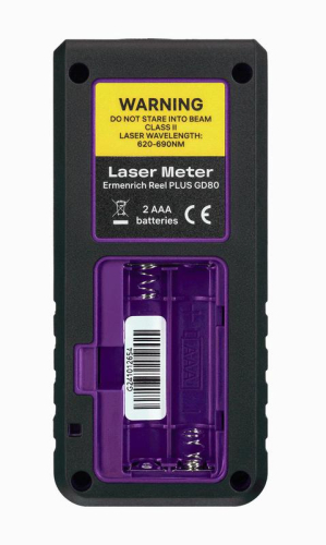 Рулетка лазерная Reel PLUS GD80 фиолет. Ermenrich 85315 фото 6 Рулетка лазерная Reel PLUS GD80 фиолет. Ermenrich 85315 фото 6