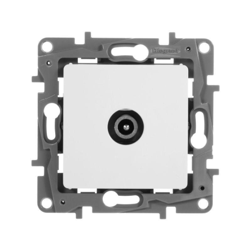 Розетка телевизионная проходная TV СП Etika 14дБ 5-862МГц механизм бел. IEK 672263 фото 4 Розетка телевизионная проходная TV СП Etika 14дБ 5-862МГц механизм бел. IEK 672263 фото 4