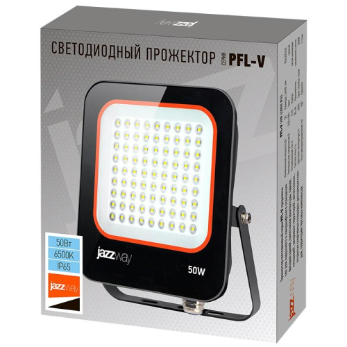 Прожектор светодиодный PFL-V 50Вт 6500К IP65 ДО JazzWay 5039735 фото 5