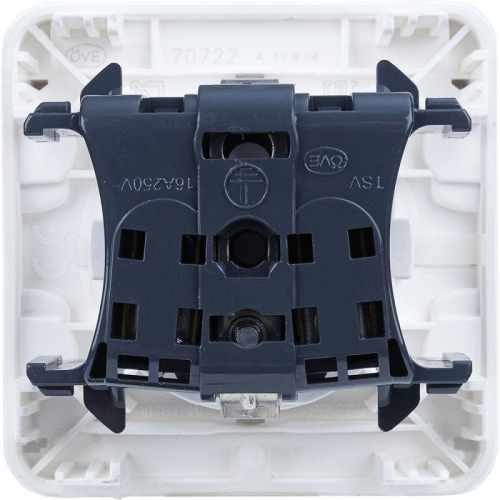 Розетка 1-м СП Plexo 16А IP55 250В 2P+E с заземл. немецк. стандарт антибактер. механизм бел. Leg 070722 фото 2