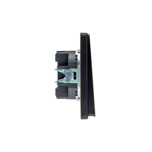 Выключатель для жалюзи 2-кл. СП ROUND MIELE 10А возвратный оникс Kranz KR-78-0711-3 фото 5