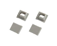 Набор заглушек 0709-3 для профиля 0709 2шт глухие 2шт с отверстием Эра Б0062825