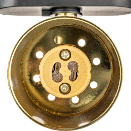 Светильник трековый ARTLINE поворотный 55х55х100мм GU10 230В алюм. 4кв.м зол. Ritter 59878 1 фото 7