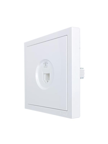 Розетка телефонная евро СП ZIMA IP20 бел. LEZARD 704-0288-137 фото 2