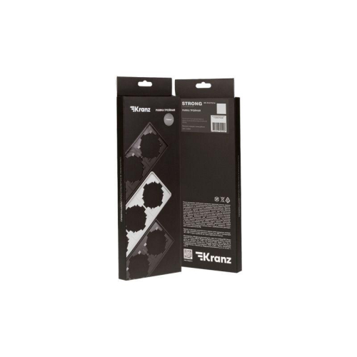 Рамка 3-м STRONG MIELE графит Kranz KR-78-0753-6 фото 2