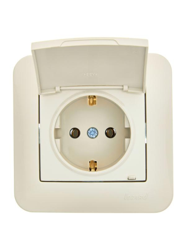 Розетка 1-м СП ASTI 16А IP20 с заземл. с крышкой термопласт в сборе крем. LEZARD 7081-0303-123В фото 5 Розетка 1-м СП ASTI 16А IP20 с заземл. с крышкой термопласт в сборе крем. LEZARD 7081-0303-123В фото 5