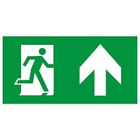 Этикетка самоклеящаяся INFO-SSA-127 бэклит 259х135мм Человек-стрелка-вверх зел. SSA-103 ЭРА Б0064714