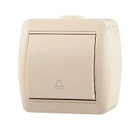 Кнопка звонка ОП Nata крем. LEZARD 710-0300-103