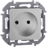 Розетка 1-м СП Inspiria 16А IP20 250В 2P механизм алюм. IEK 673712