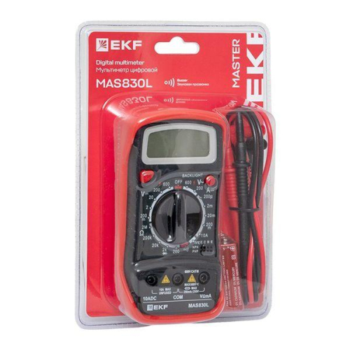 Мультиметр цифровой MAS830L Master EKF In-180701-pm830L фото 12